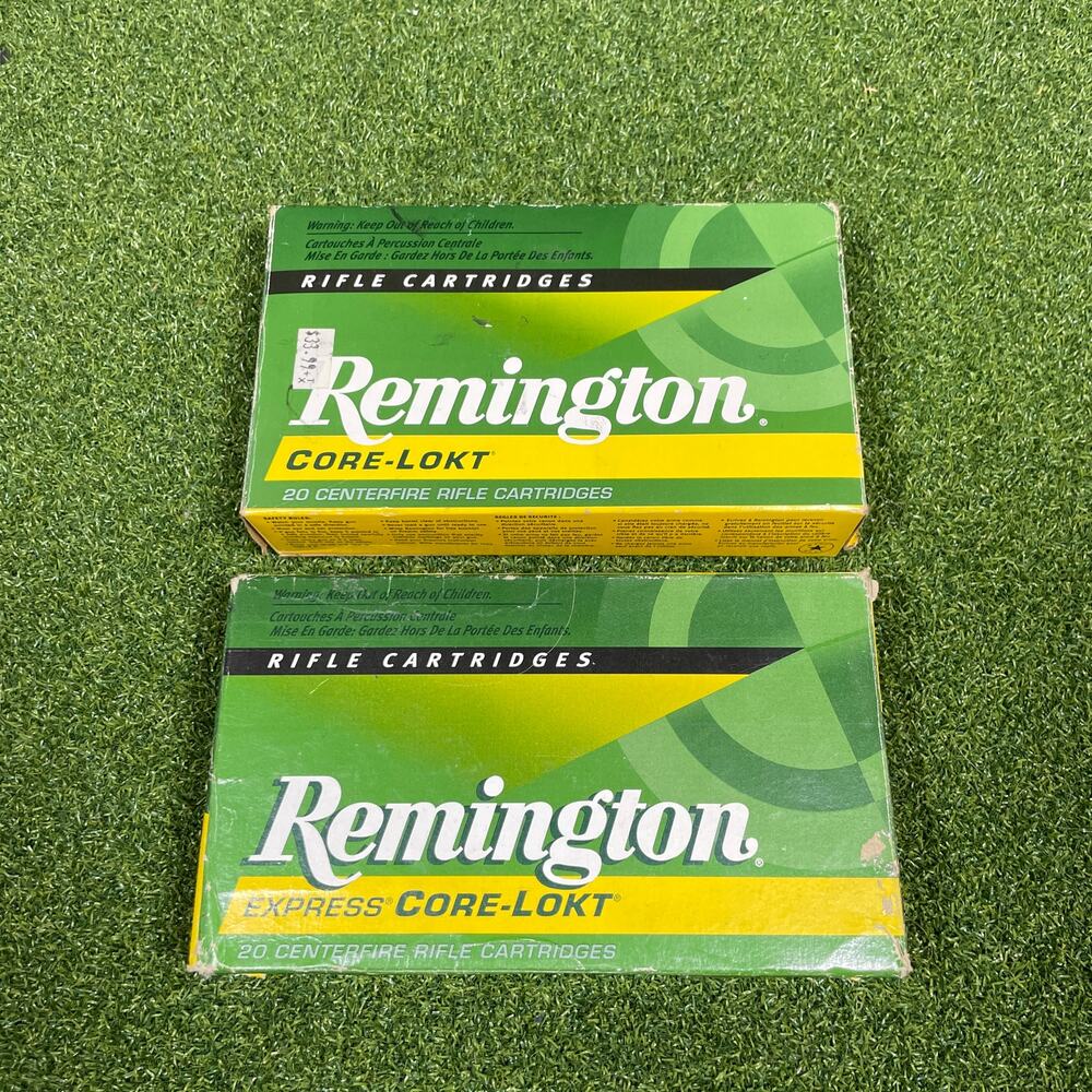 Remington Express Core Lokt Rifle Ammo 7mm Remington Magnum Empty Box